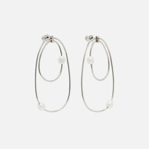 Coperni Orbit Medium Swipe Earrings - Silver