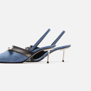 Coperni Denim Zip Stiletto - Washed Blue