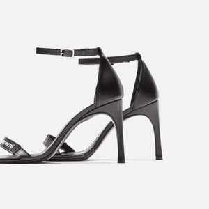 Coperni Skinny Strap Logo Sandals - Black