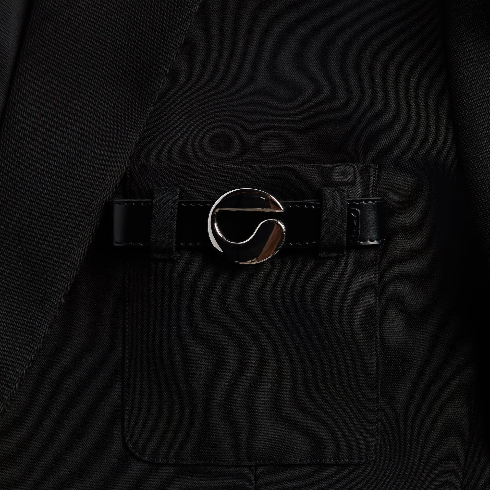 Coperni Belted Pocket Tailored Jacket - Black
