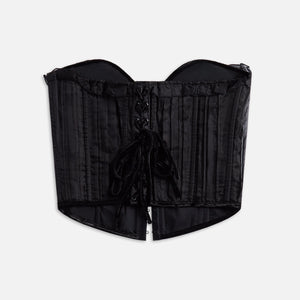 GUIZIO Pintuck Corset - Black