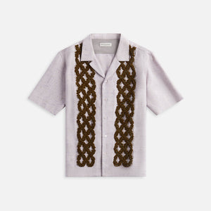 Dries Van Noten Carltone Embroidered Shirt - Lilac