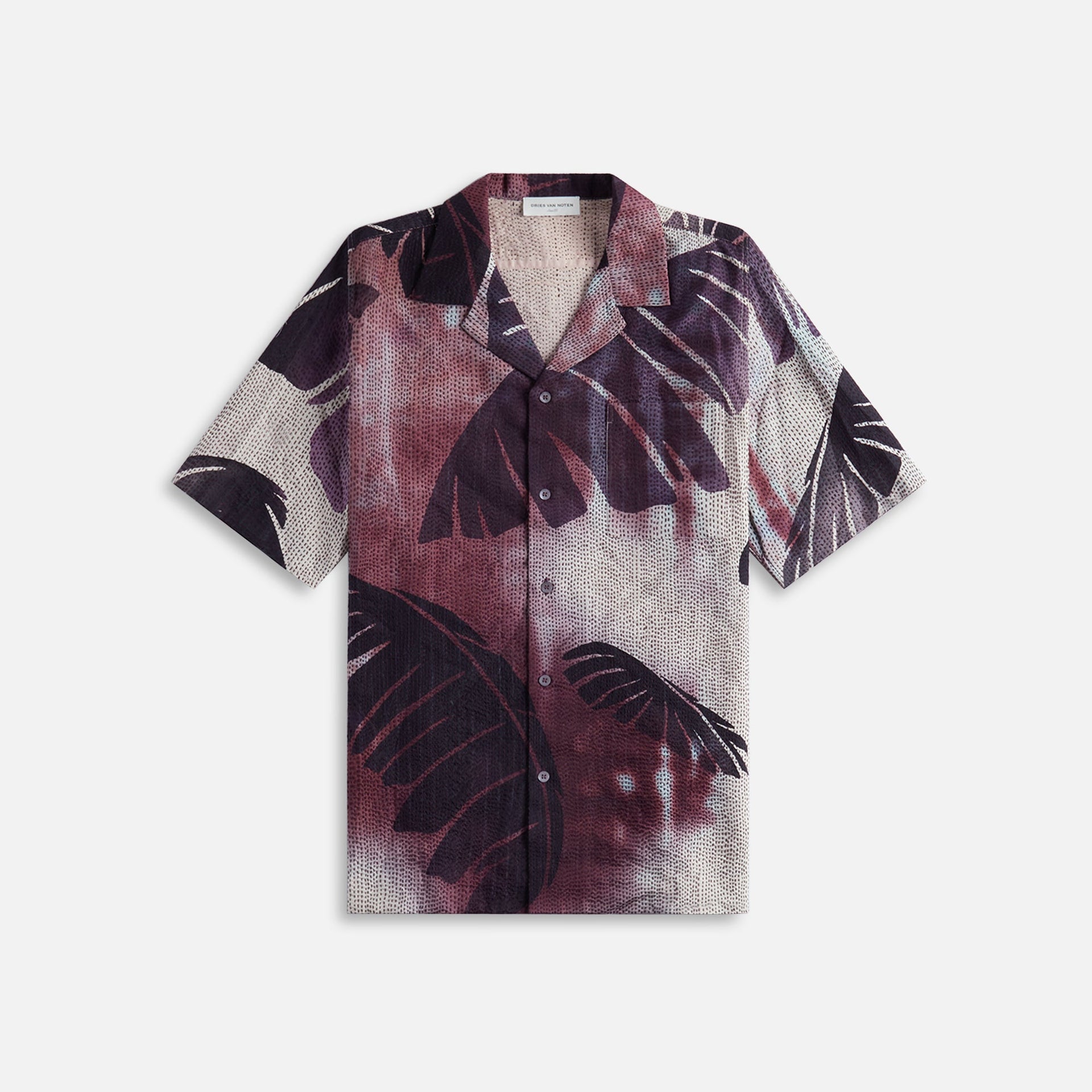 Dries Van Noten Carltone Emb 8414 M.W.Shirt - Burgundy