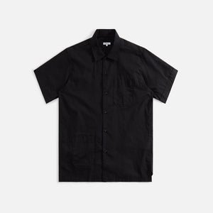 Engineered Garments Camp Shirt - Black Cotton Handkerchief