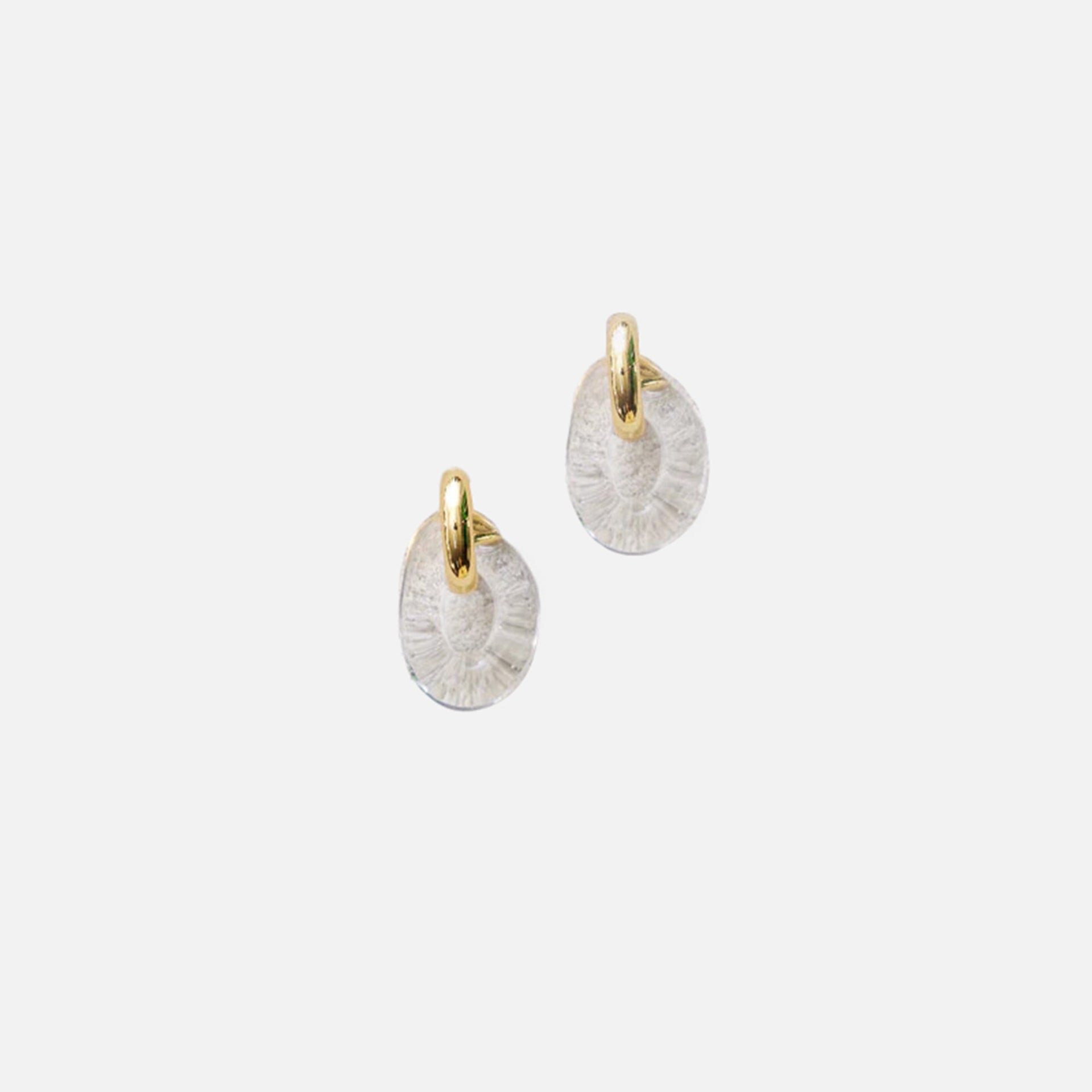 Eliou Bonnie Earrings - Clear / Gold