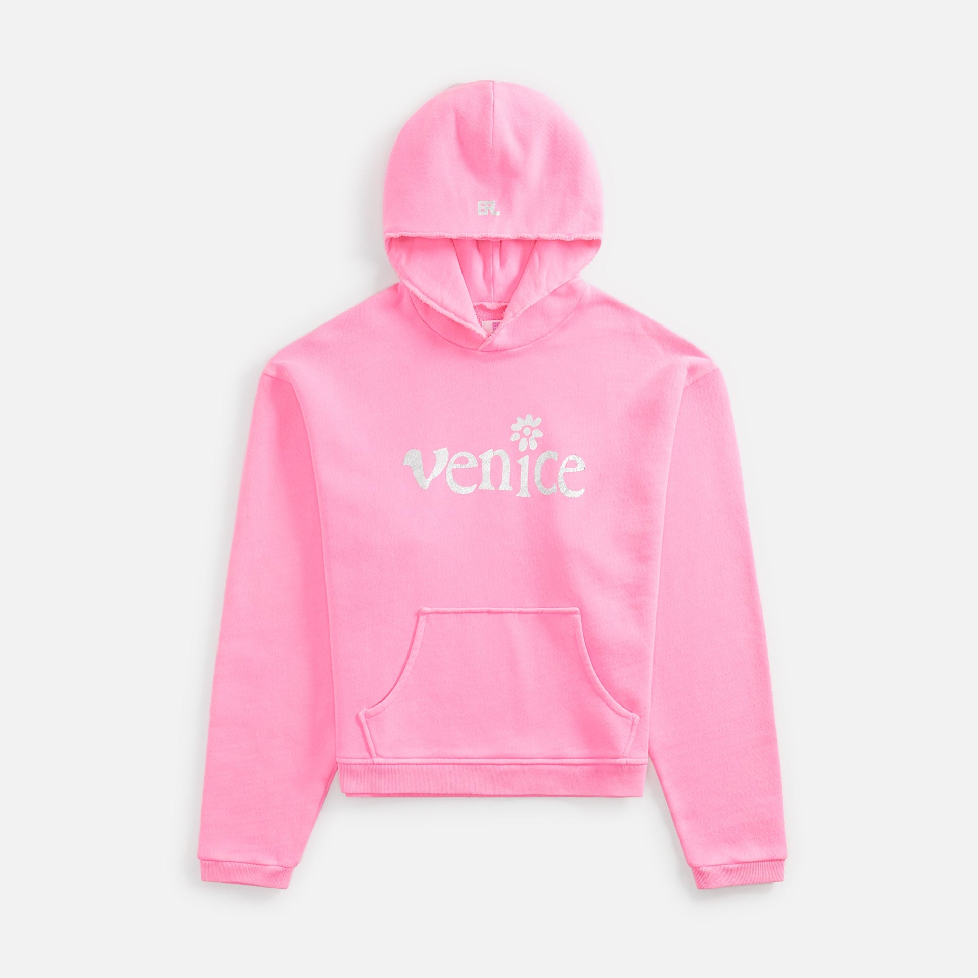 ERL Unisex Silver Printed Venice Hoodie - Pink