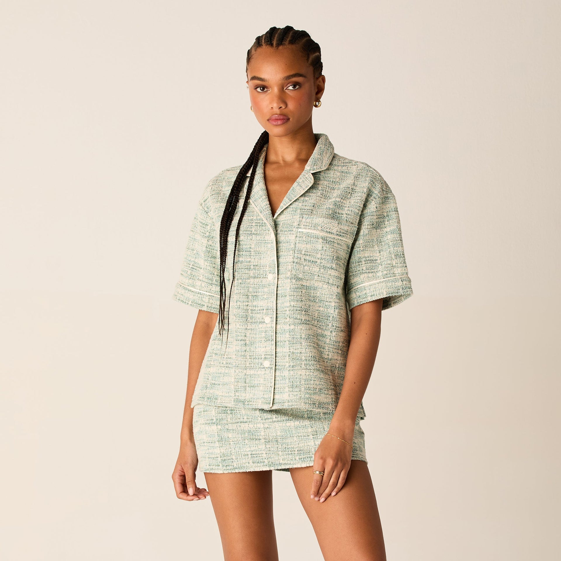 Kith Women Tweed Sven Skort - Mykonos