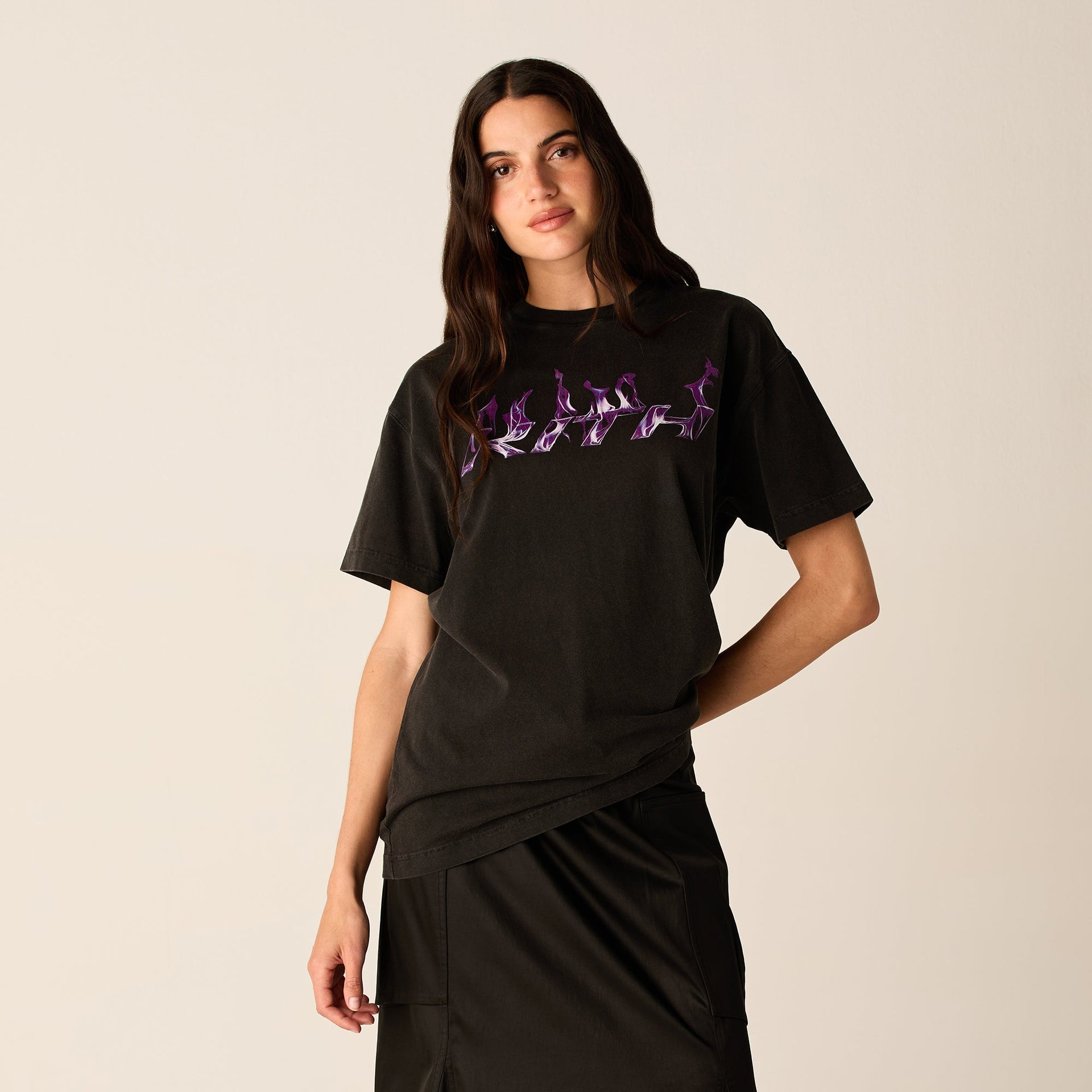 Kith Women Vintage Flame Tee - Black