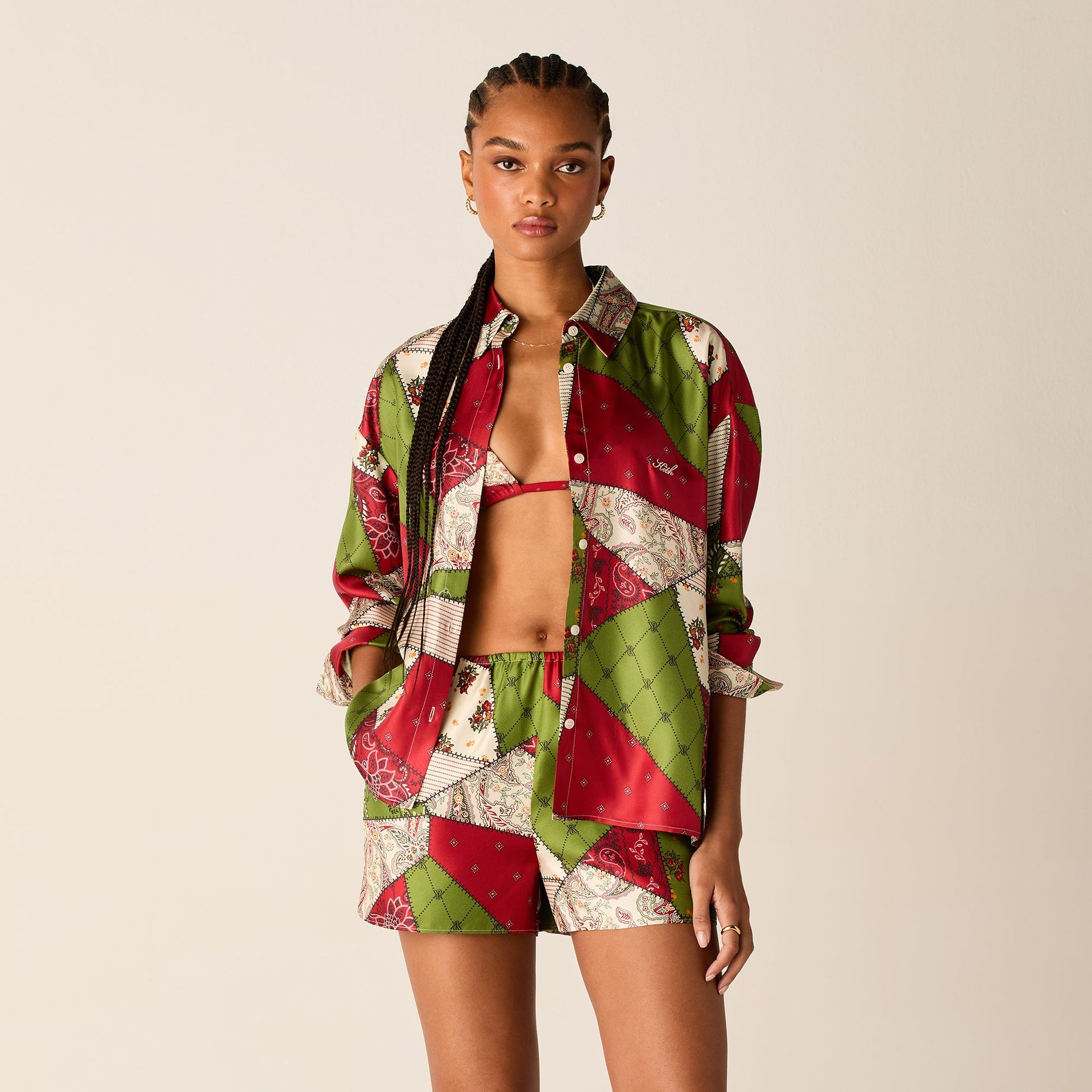 Kith Women Thea Patchwork Print Short - Kyoho