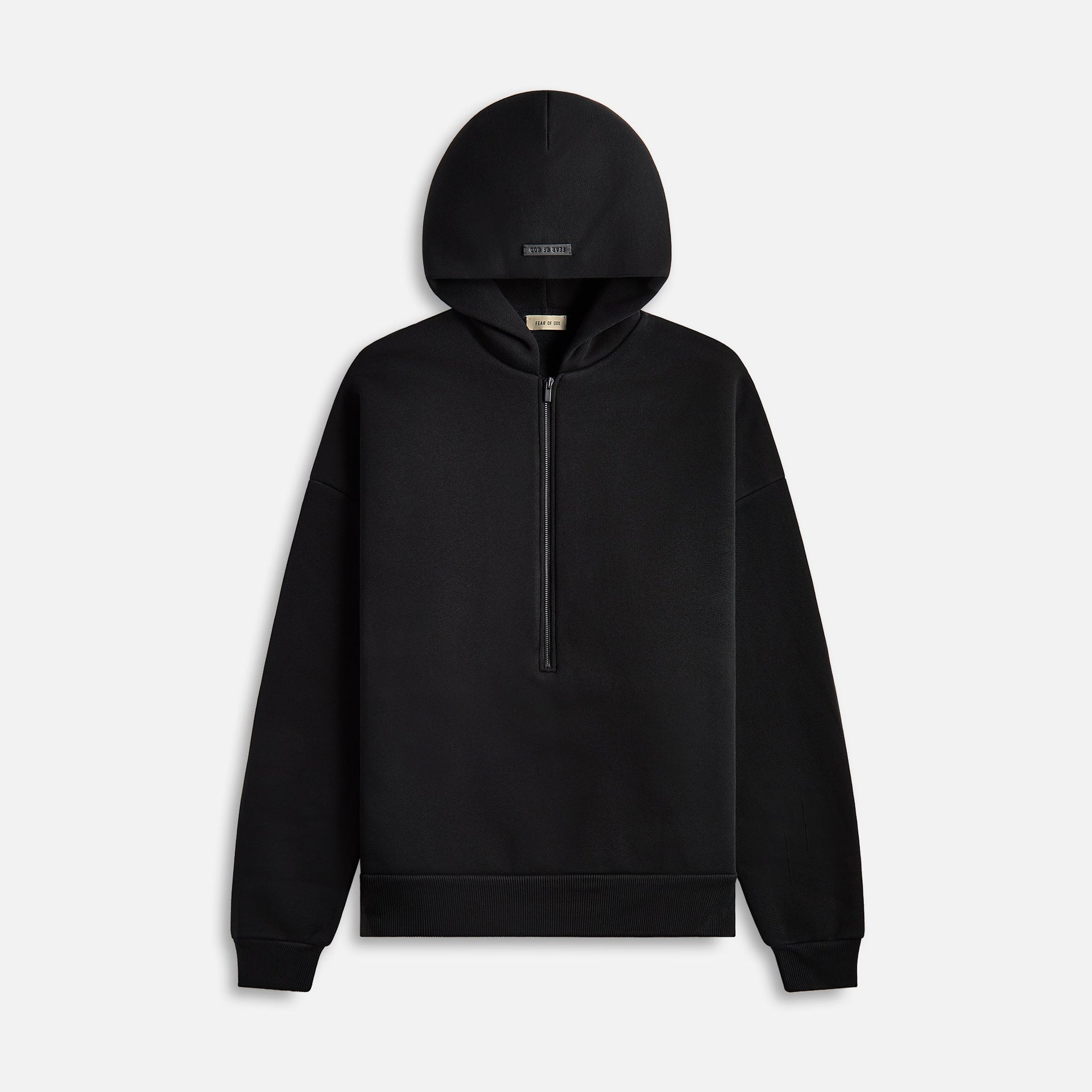 Fear of God Half Zip Hoodie - Black