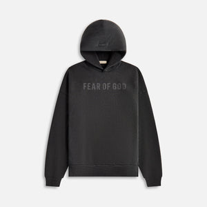 Fear Of God Overlapped Hoodie Logo - Black Print