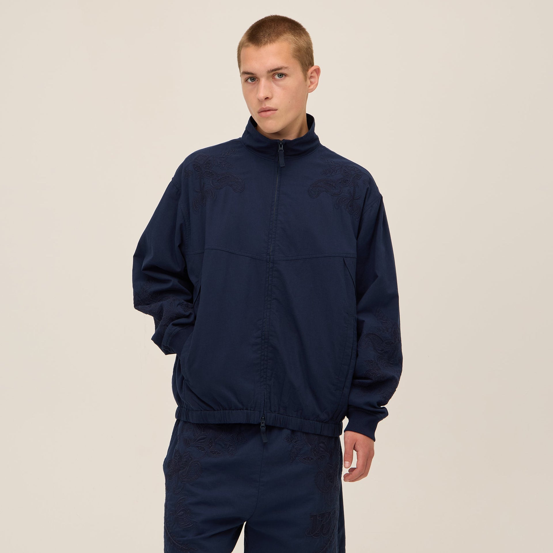 Kith for Wilson Embroidered Mesh Track Jacket - Nocturnal