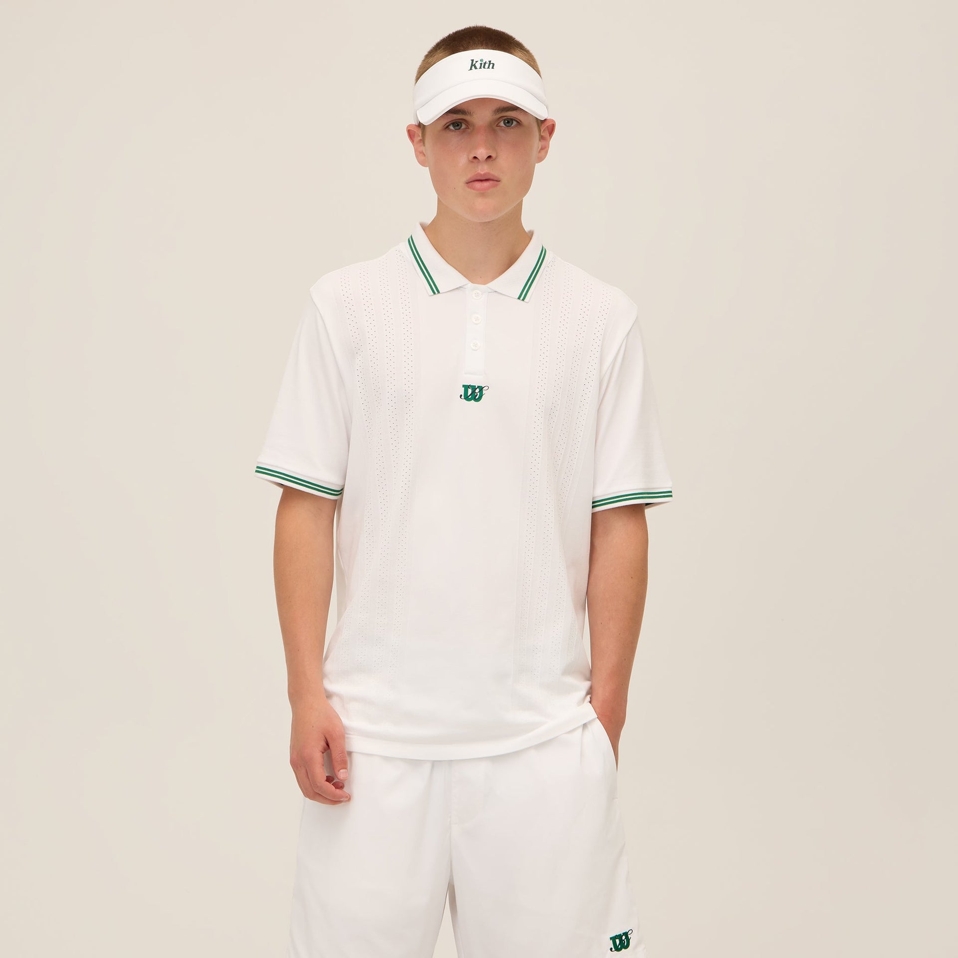 Kith for Wilson Renshaw Court Polo - White