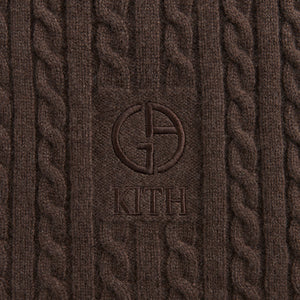 Kith & Giorgio Armani Cable Scarf - Hickory