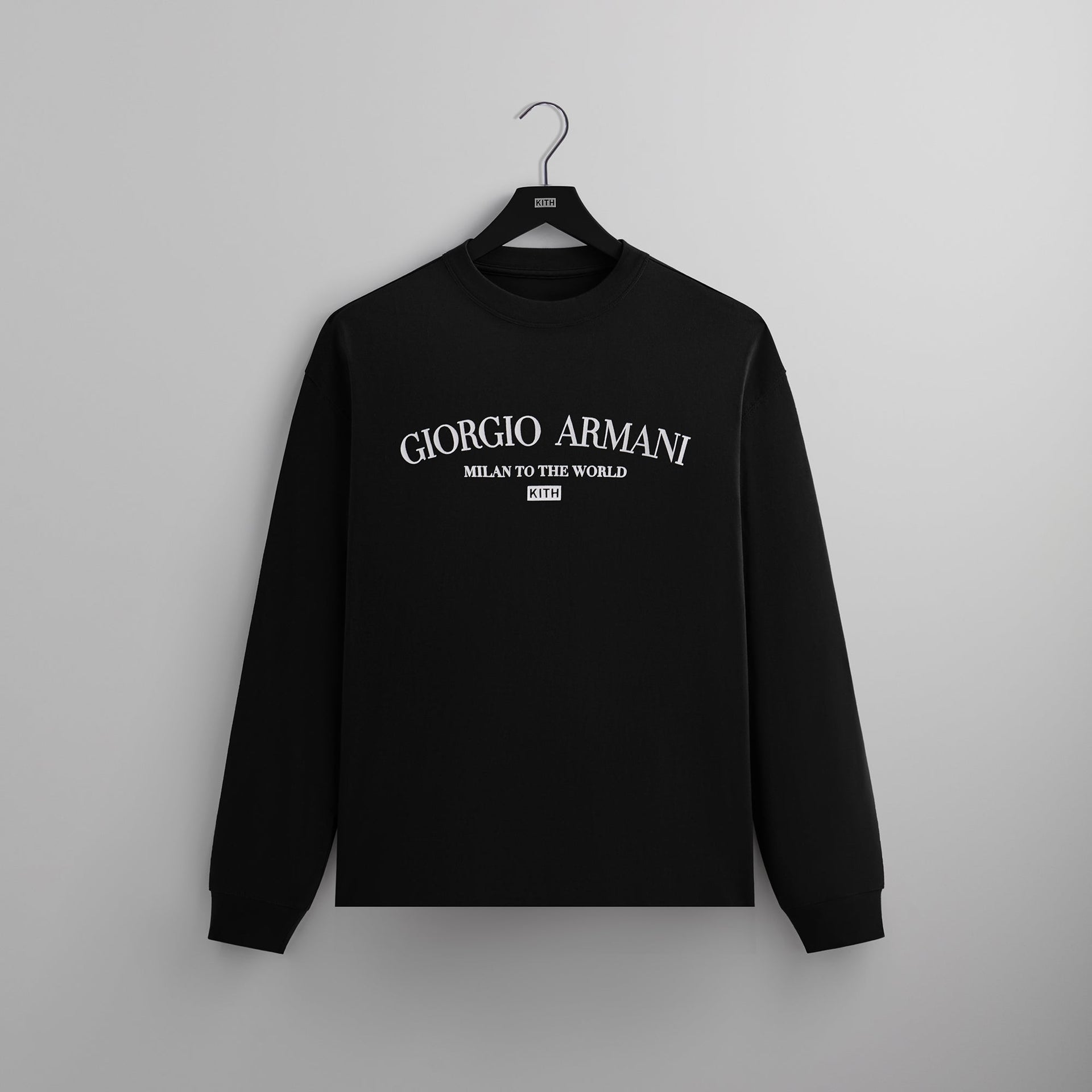 Kith & Giorgio Armani Long Sleeve Tee - Black