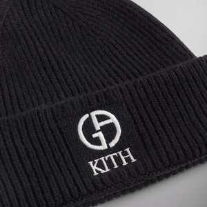 Kith & Giorgio Armani Cashmere Beanie - Black