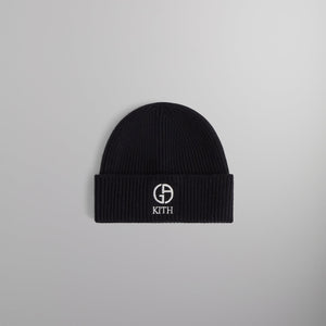 Kith & Giorgio Armani Cashmere Beanie - Black