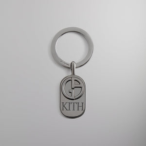 Kith & Giorgio Armani Key Ring - Gunmetal