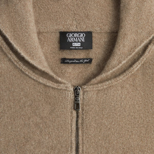 Kith & Giorgio Armani Silk Cashmere Hoodie - Sand PH