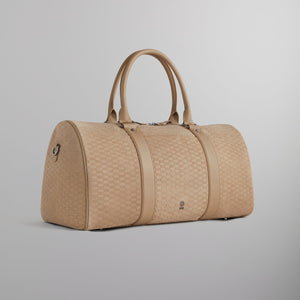 Kith & Giorgio Armani Monogram Suede Duffle Bag - Creme PH