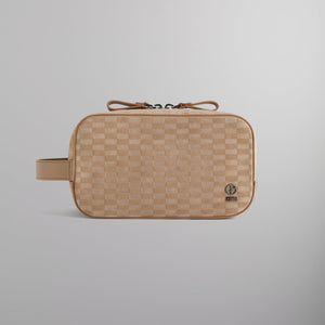 Kith & Giorgio Armani Monogram Suede Dopp Kit - Creme PH