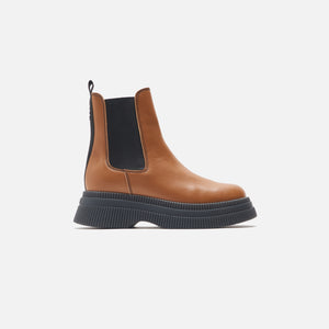 Ganni Creepers Chelsea Boot - Brown