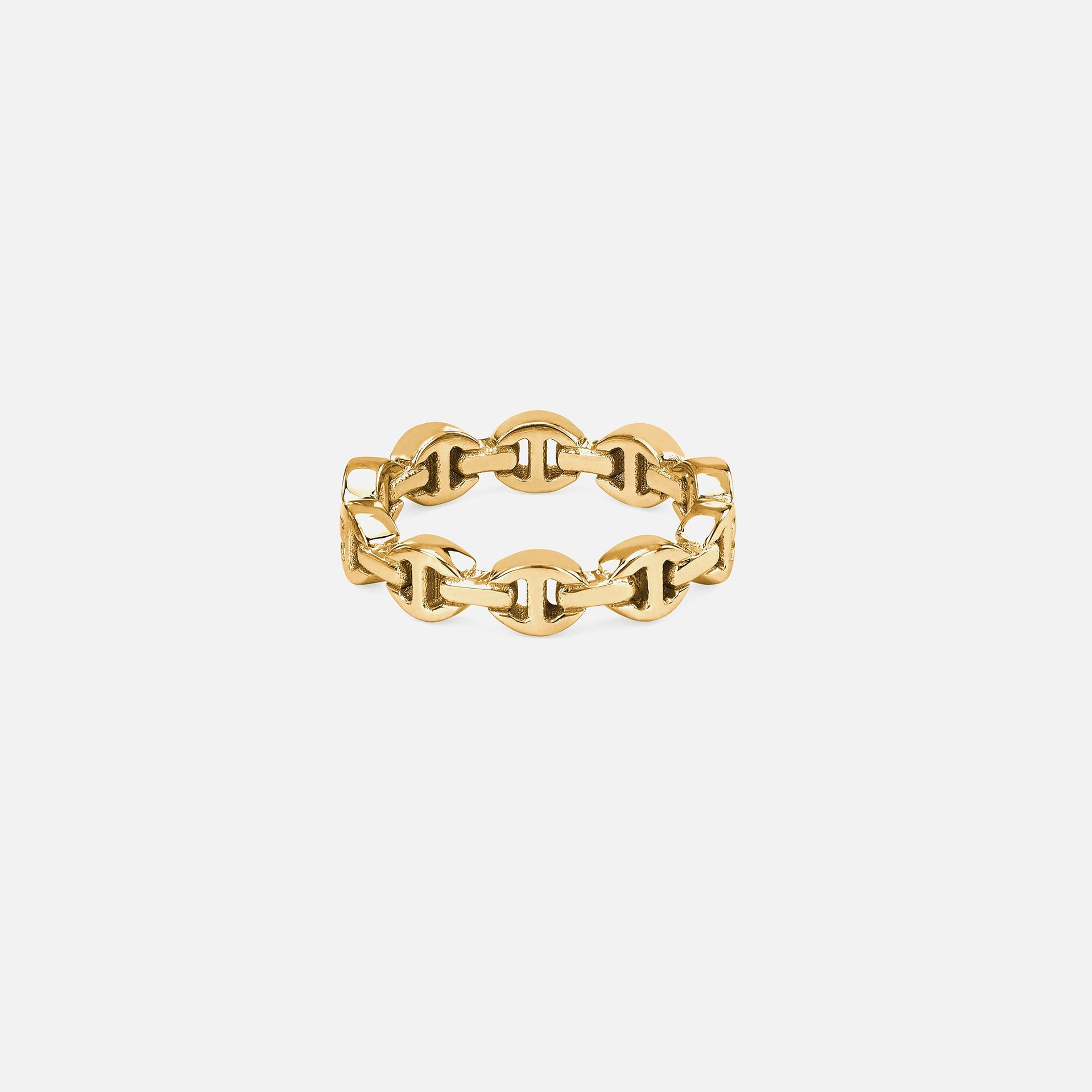 Hoorsenbuhs Micro Dame III Tri-Link Ring - Yellow Gold