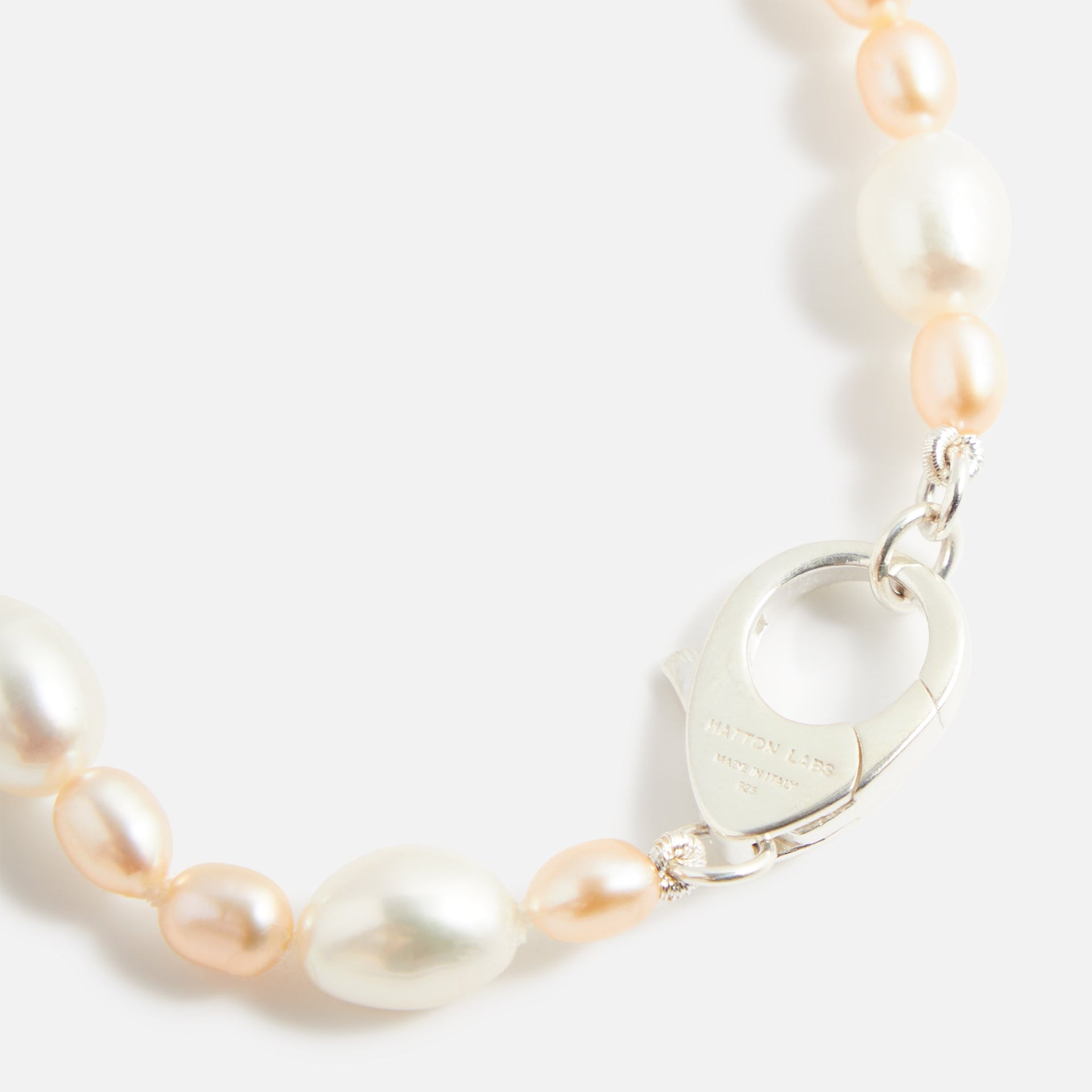 Hatton Labs Oval Pearl Bracelet - Silver