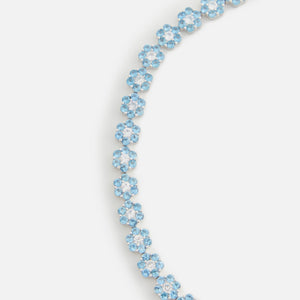 Hatton Labs Daisy Tennis Bracelet Sterling Sliver - Blue