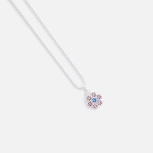 Hatton Labs Daisy Pendant - Silver / Morganite