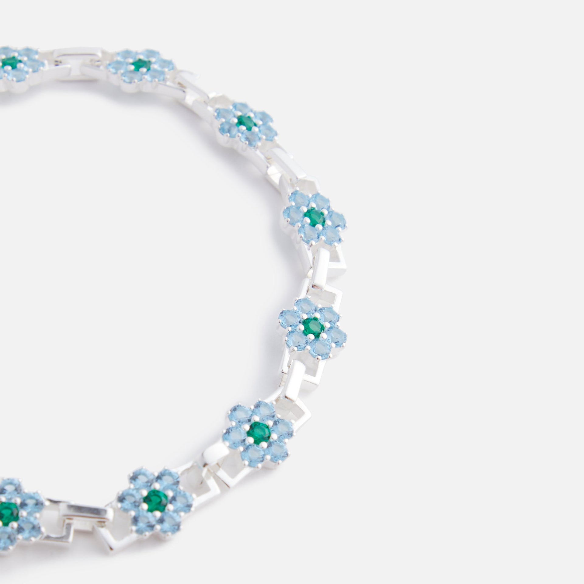 Hatton Labs Daisy Bracelet - Silver / Topaz