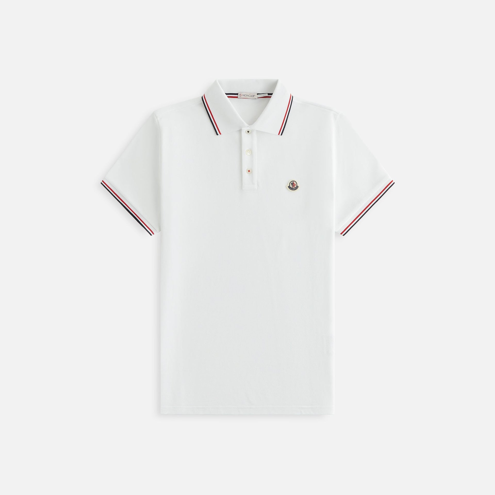 Moncler Logo Patch Polo - White