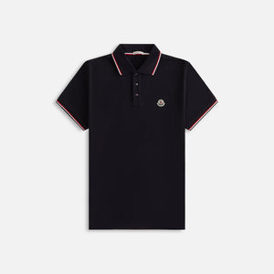 Moncler Logo Patch Polo - Blue