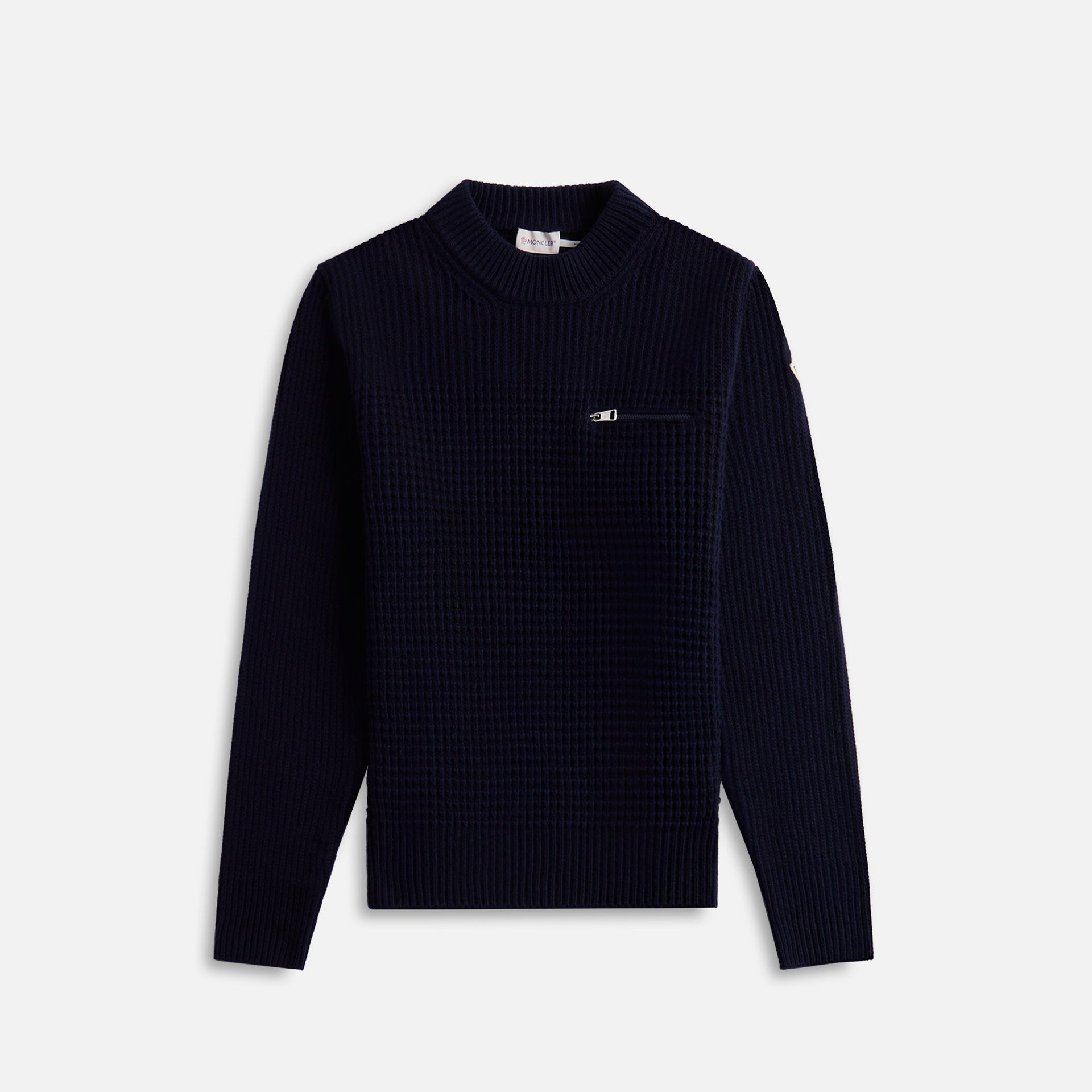 Moncler Wool Cashmere Crewneck - Dark Blue