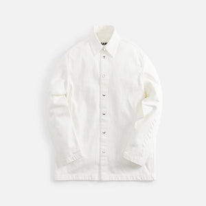 Jil Sander Diagonal Cotton Organic Denim - Magnet White