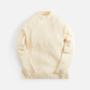 Jil Sander Fine Merino Boiled Wool Crew Neck - Natural