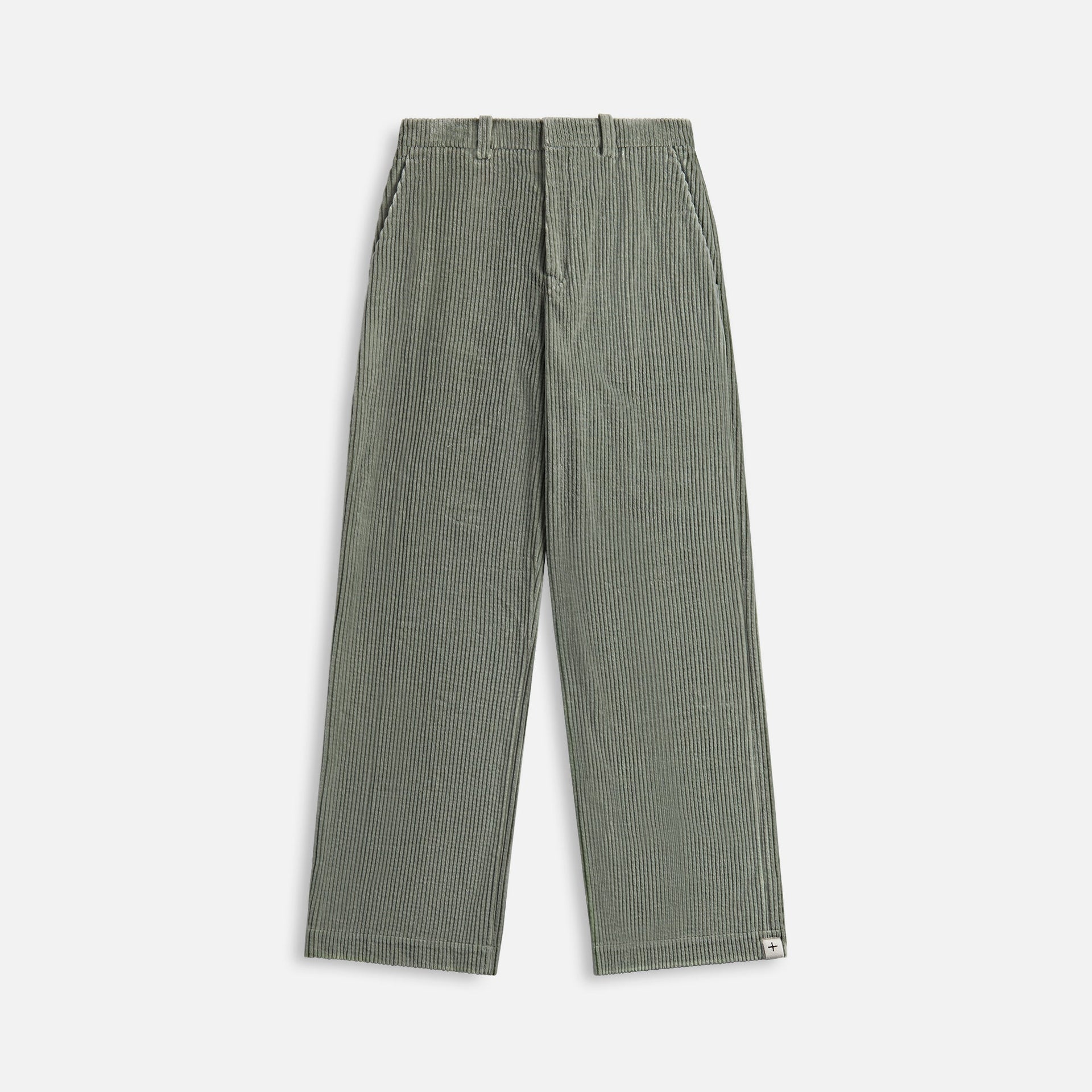 Jil Sander Organic Cotton Corduroy Trousers - Celadon Green