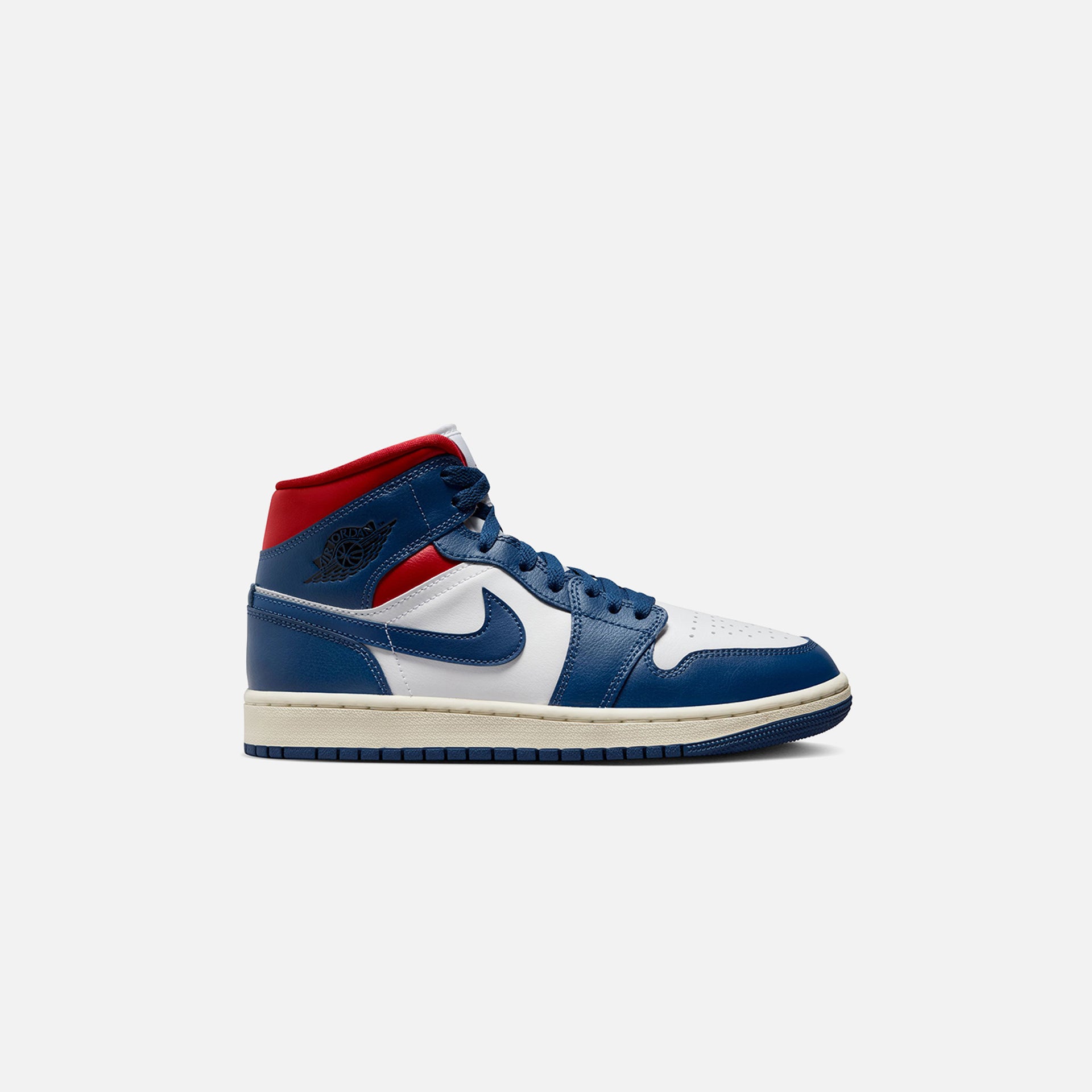 Nike WMNS Air Jordan 1 Mid - White / French Blue / Gym Red / Sail