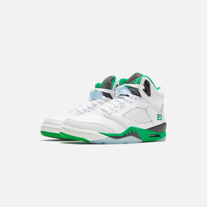 Jordan WMNS Air Jordan 5 Retro - White / Lucky Green / Black / Ice Blue