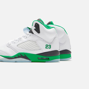 Jordan WMNS Air Jordan 5 Retro - White / Lucky Green / Black / Ice Blue