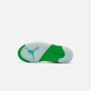 Jordan WMNS Air Jordan 5 Retro - White / Lucky Green / Black / Ice Blue