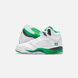 Jordan WMNS Air Jordan 5 Retro - White / Lucky Green / Black / Ice Blue