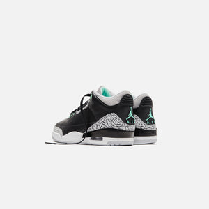 Jordan PS Air Jordan 3 Retro - Black / Green Glow / Wolf Grey / White