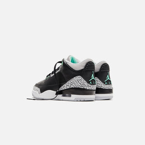 Jordan Air Jordan 3 Retro - Black / Green Glow / Wolf Grey / White