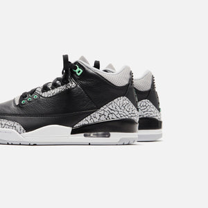 Jordan Air Jordan 3 Retro - Black / Green Glow / Wolf Grey / White