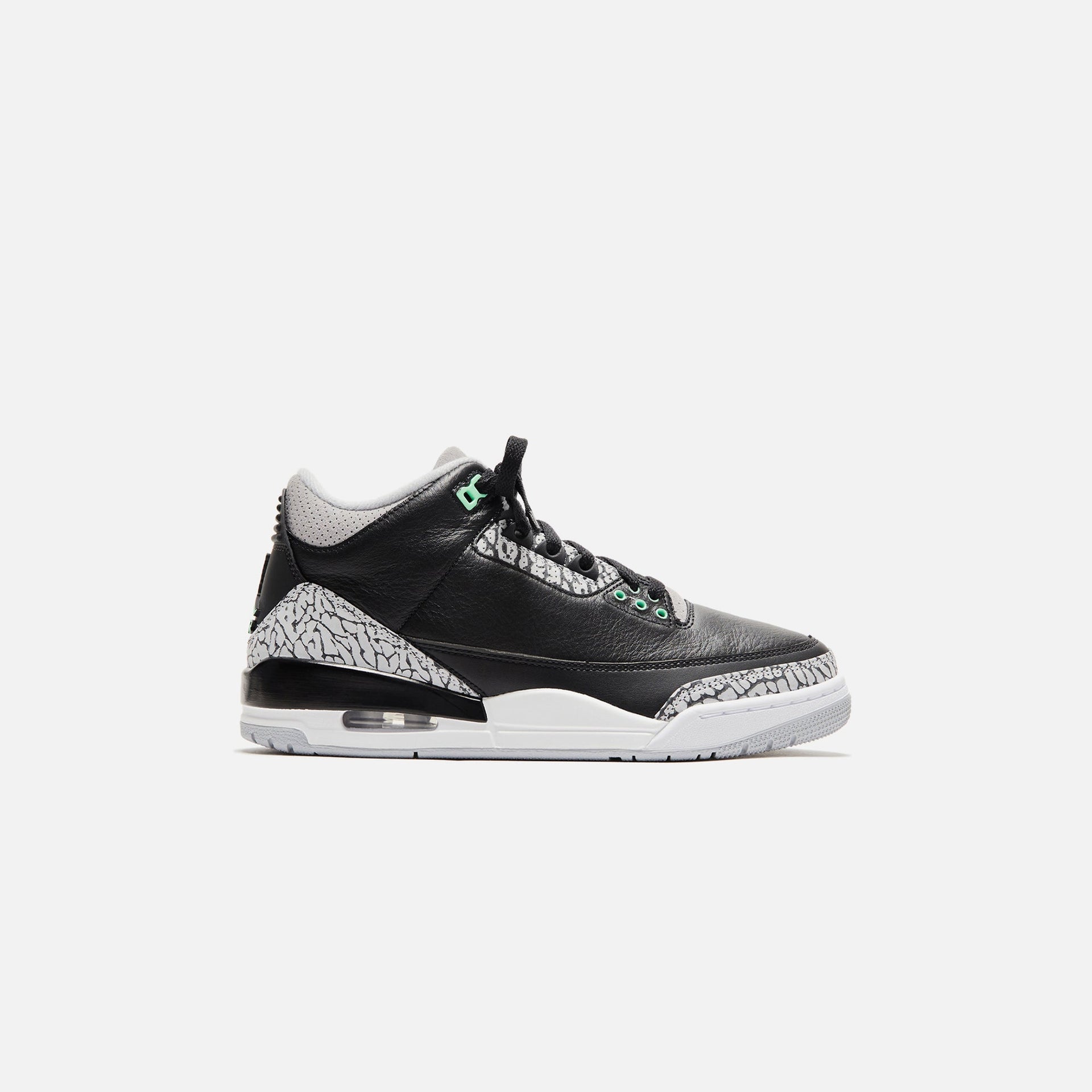 Jordan GS Air Jordan 3 Retro - Black / Green Glow / Wolf Grey / White