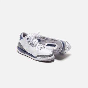 Jordan GS Air Jordan 3 Retro - White / Midnight Navy / Cement Grey / Black