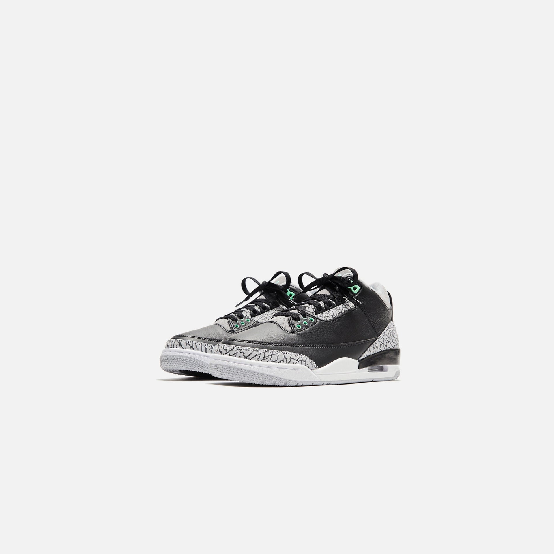 Jordan TD Air Jordan 3 Retro - Black / Green Glow / Wolf Grey / White