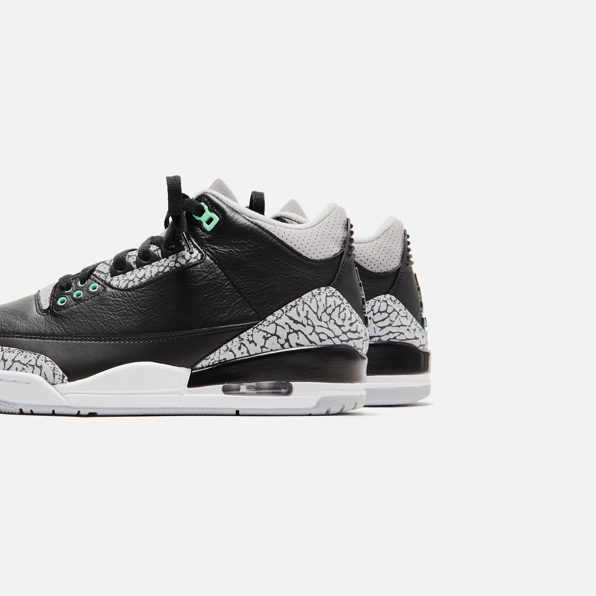 Jordan TD Air Jordan 3 Retro - Black / Green Glow / Wolf Grey / White