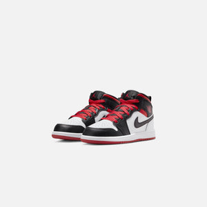 Jordan Air Jordan 1 Mid - White / Gym Red / Black